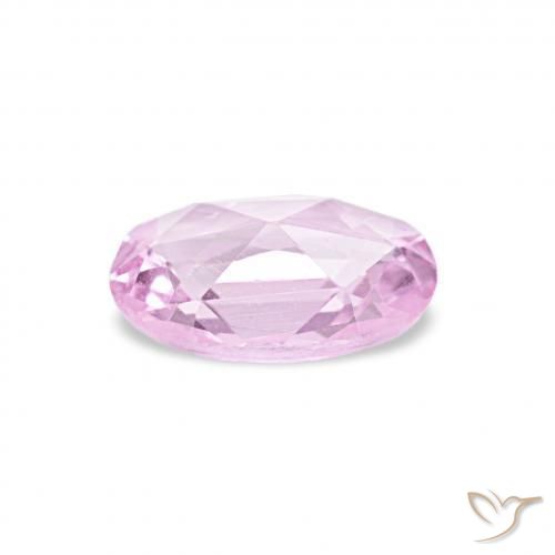 Zafiro Púrpura-violeta rosáceo claro natural de 0.40 ct, Ovalada, VVS-VS
