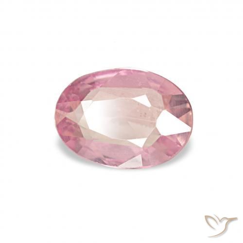 Zafiro Rosado claro natural de 0.34 ct, Ovalada, VVS-VS