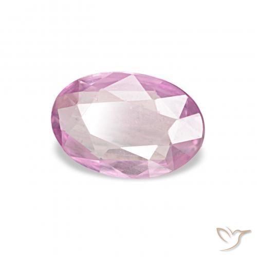 Zafiro Medium Light-Purple natural de 0.38 ct, Ovalada, VVS-VS
