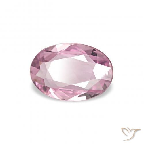 Zafiro Magenta claro natural de 0.38 ct, Ovalada, VVS-VS