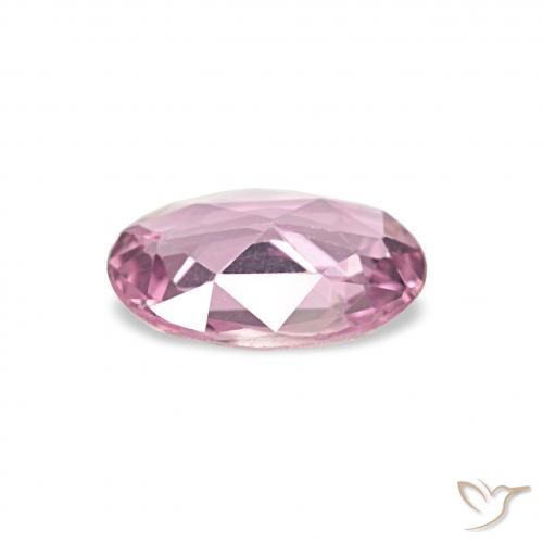 Zafiro Magenta claro natural de 0.38 ct, Ovalada, VVS-VS