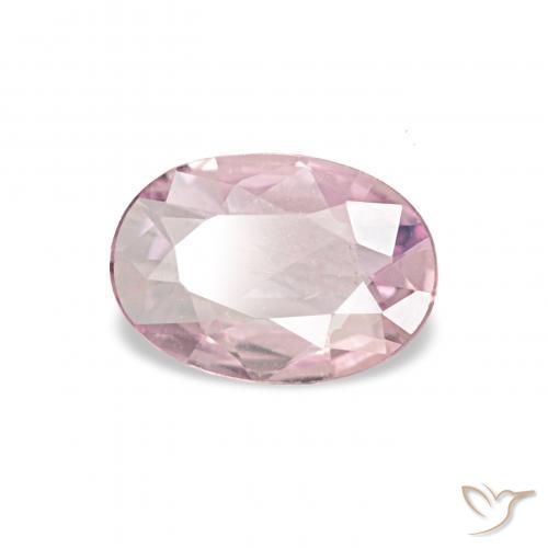 Zafiro Rosado claro natural de 0.40 ct, Ovalada, VVS-VS