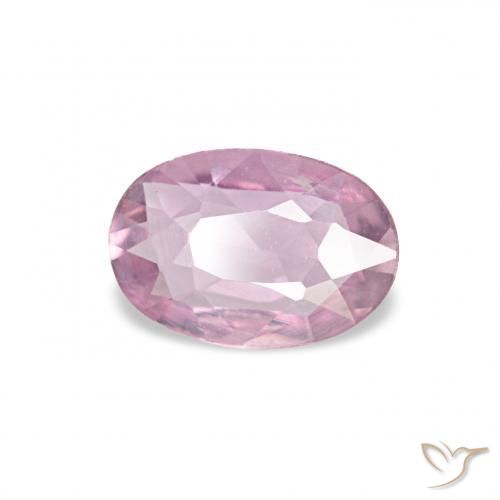 Zafiro Rosado púrpura natural de 0.39 ct, Ovalada, VVS-VS