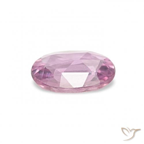 Zafiro Rosado púrpura natural de 0.39 ct, Ovalada, VVS-VS