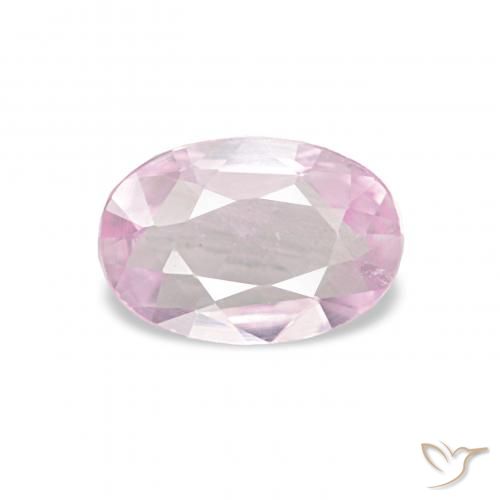 Zafiro Rosado claro natural de 0.40 ct, Ovalada, VVS-VS