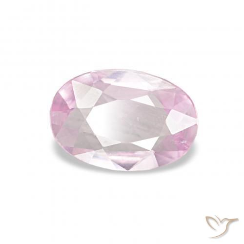 Zafiro Rosado claro natural de 0.40 ct, Ovalada, VVS-VS