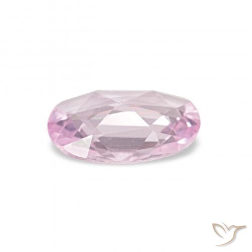 Zafiro Rosado claro natural de 0.40 ct, Ovalada, VVS-VS