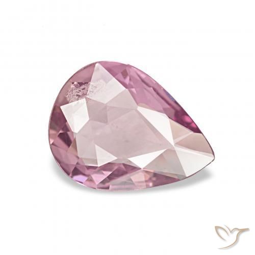 Zafiro Rosado Bubblegum natural de 0.46 ct, En forma de pera, VVS-VS