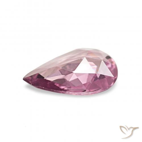 Zafiro Rosado Bubblegum natural de 0.46 ct, En forma de pera, VVS-VS