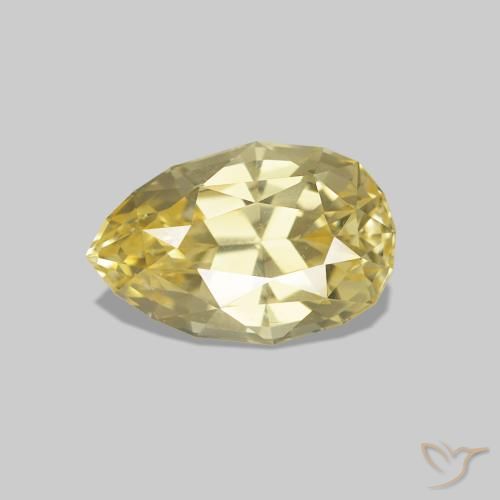 1.18ct Amarillo claro Zafiro, En forma de pera, VVS