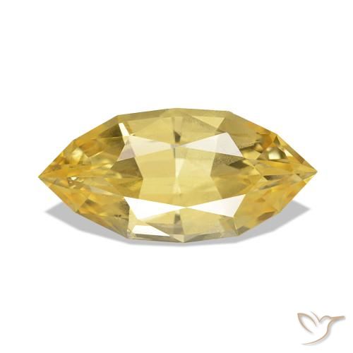 1.37ct Amarillo medio Zafiro, Marquesa, VS