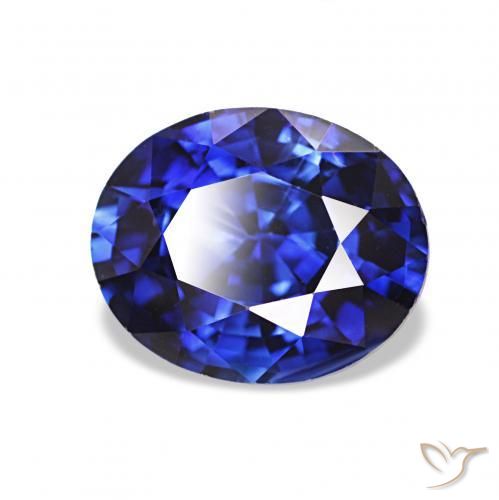 2.02ct Azul real Zafiro, Ovalada, VVS