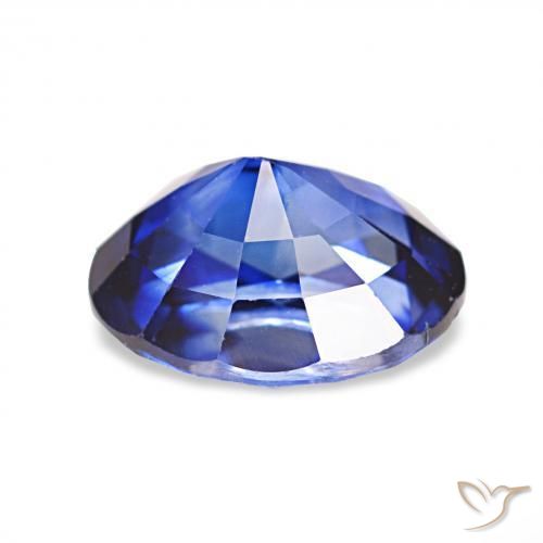 Zafiro Azul real natural de 2.02 ct, Ovalada, VVS