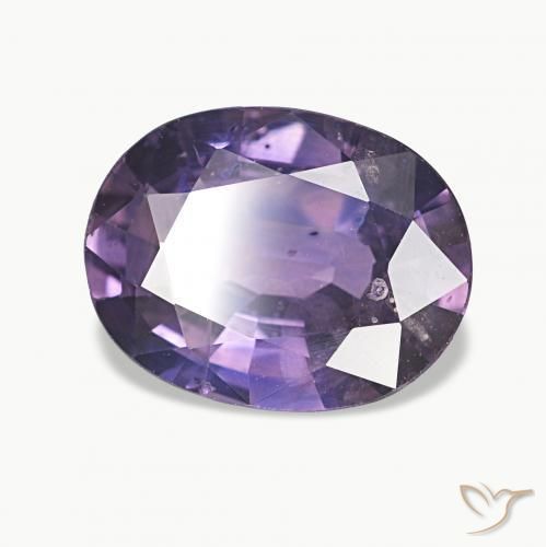Zafiro Violeta oscuro natural de 2.33 ct, Ovalada, VS