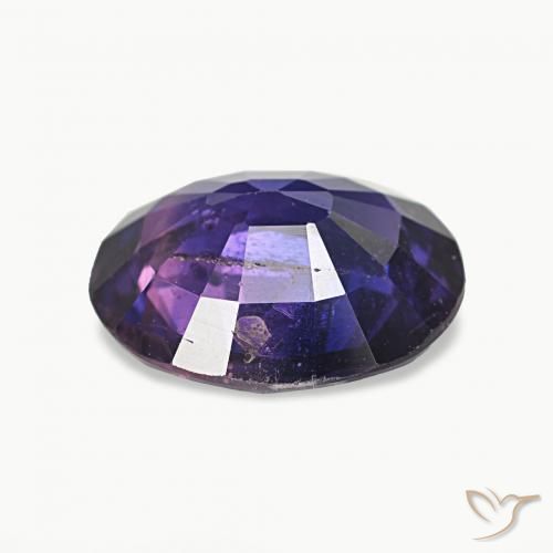 Zafiro Púrpura intenso natural de 2.34 ct, Ovalada, VS-SI