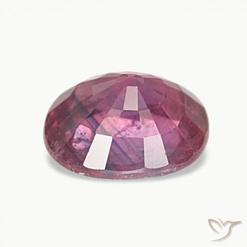 Zafiro Rojo púrpura natural de 1.88 ct, Ovalada, VS-SI