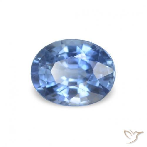 Zafiro Azul marino natural de 0.36 ct, Corte Óvalo, VVS-VS