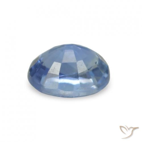 Zafiro Azul marino natural de 0.36 ct, Corte Óvalo, VVS-VS