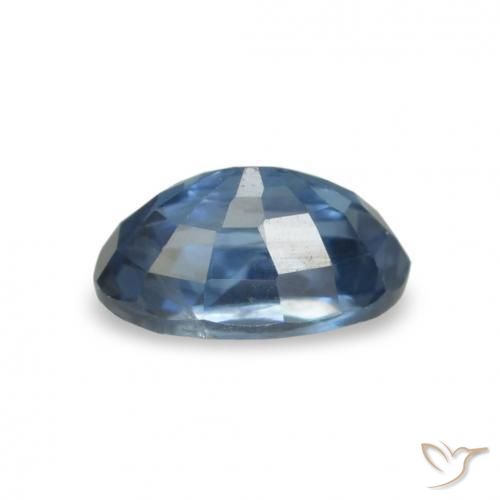 Zafiro Azul marino natural de 0.33 ct, Corte Óvalo, VVS-VS
