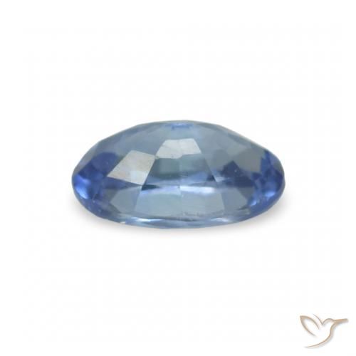 Zafiro azul natural de 0,28 ct, corte óvalo, VVS-VS