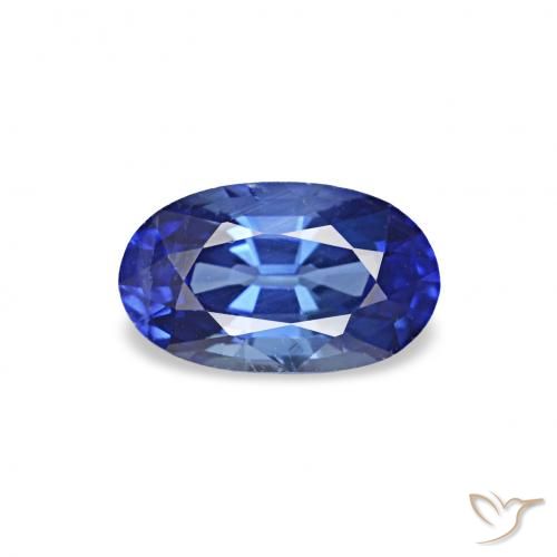0.35ct Azul real Zafiro, Ovalada, VVS-VS