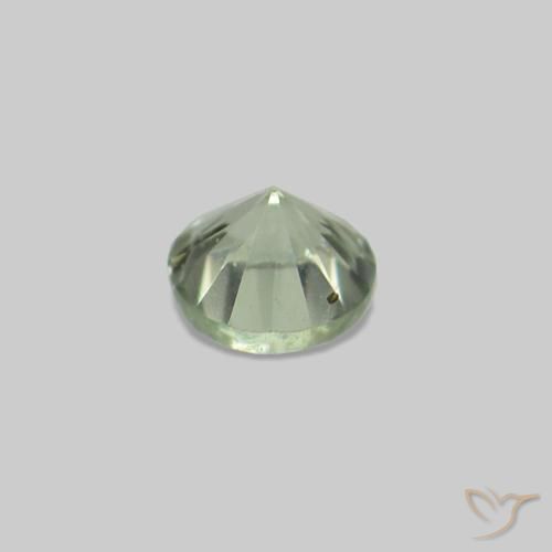 Gemas de Zafiro Verde pálido natural de 2.32 ct, Redondo, VS