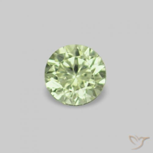 Gemas de Zafiro Verde muy claro natural de 2.26 ct, Redondo, VS