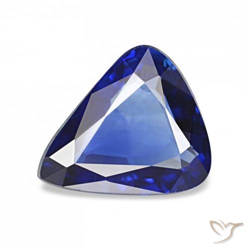 Zafiro Azul real natural de 1.15 ct, En forma de pera, VVS-VS
