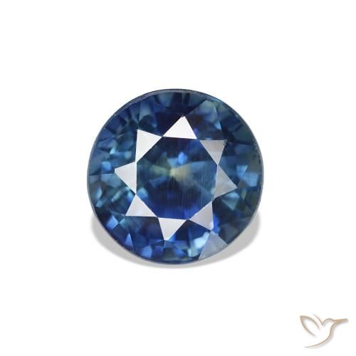 1.32ct Azul marino Zafiro, Redondo, VVS-VS