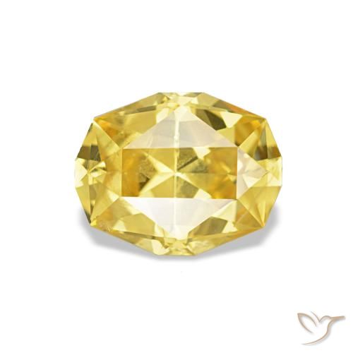 0.92ct Amarillo Zafiro, Ovalada, VS