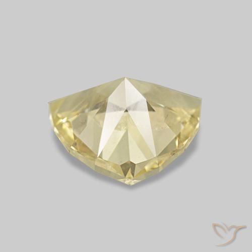 Zafiro Amarillo-dorado claro natural de 1.06 ct, Trillón, VS