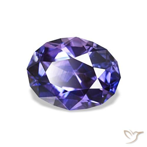 Zafiro Azul noche natural de 1.27 ct, Corte Óvalo, VS