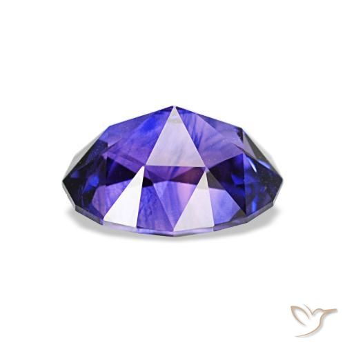 Zafiro Azul noche natural de 1.27 ct, Corte Óvalo, VS