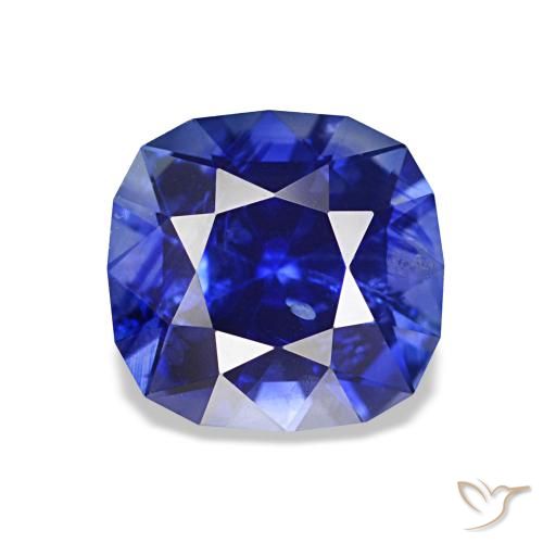 1.42ct Azul real Zafiro, Forma Cojín, VS