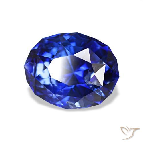 Zafiro Azul real natural de 1.78 ct, Corte Óvalo, VS