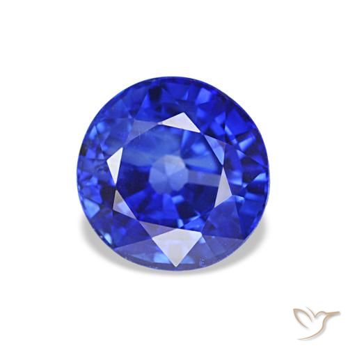 1.29ct Azul terciopelo Zafiro, Redondo, VS