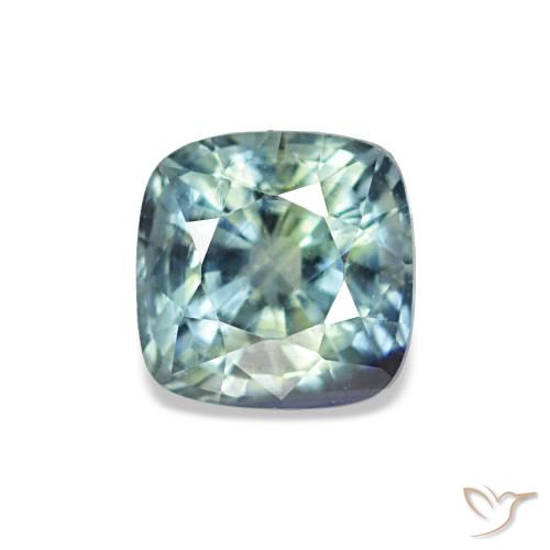 Zafiro azul de 0,67 ct, cojín, VS