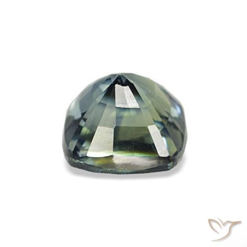 Zafiro azul natural de 0,67 ct, corte cojín, VS