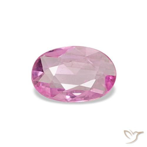 Zafiro rosa natural de 0,30 ct, corte óvalo, VS