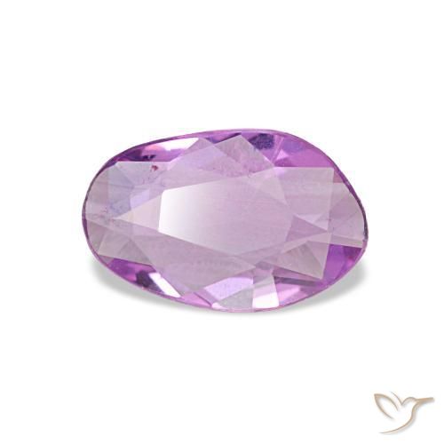Zafiro púrpura natural de 0,43 ct, forma elegante, VVS-VS