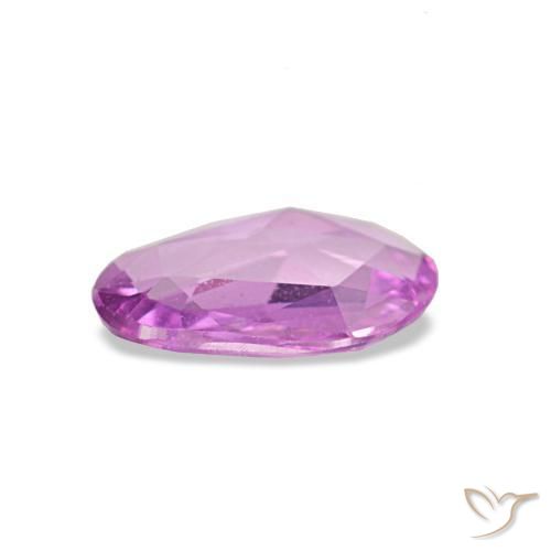 Zafiro púrpura natural de 0,51 ct, forma elegante, VVS-VS
