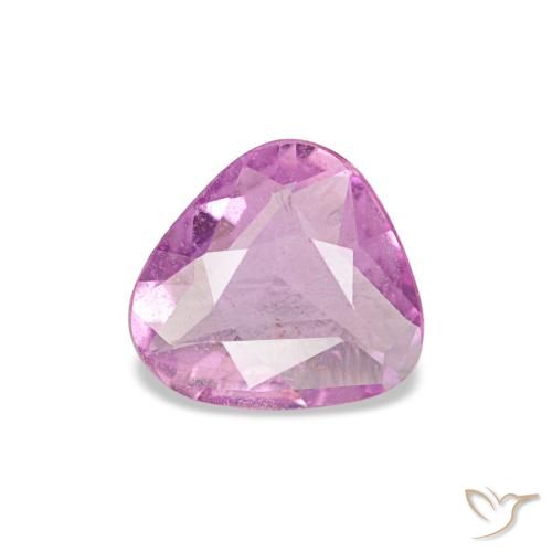 Zafiro púrpura natural de 0,40 ct, trillón, VVS-VS