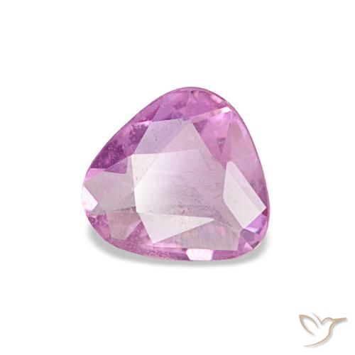 Zafiro púrpura natural de 0,40 ct, trillón, VVS-VS