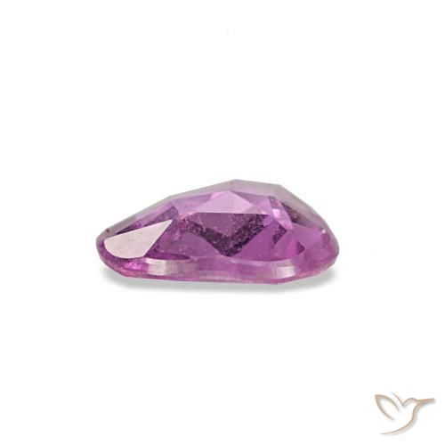 Zafiro púrpura natural de 0,40 ct, trillón, VVS-VS