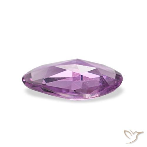 Zafiro púrpura natural de 0,52 ct, forma elegante, VVS-VS