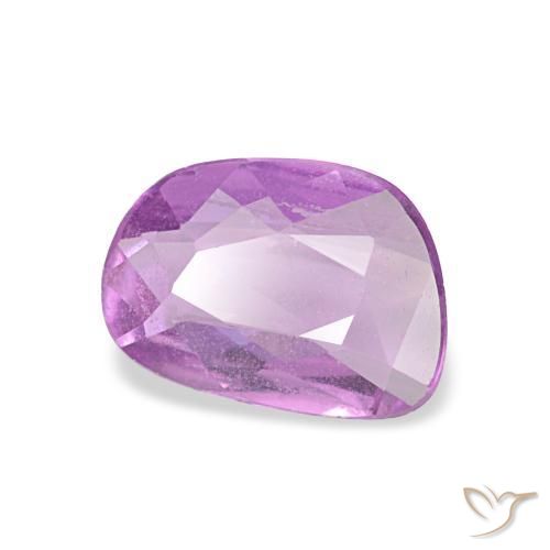 Zafiro púrpura natural de 0,58 ct, forma elegante, VVS-VS