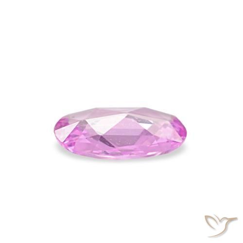 Zafiro púrpura natural de 0,21 ct, corte óvalo, VVS