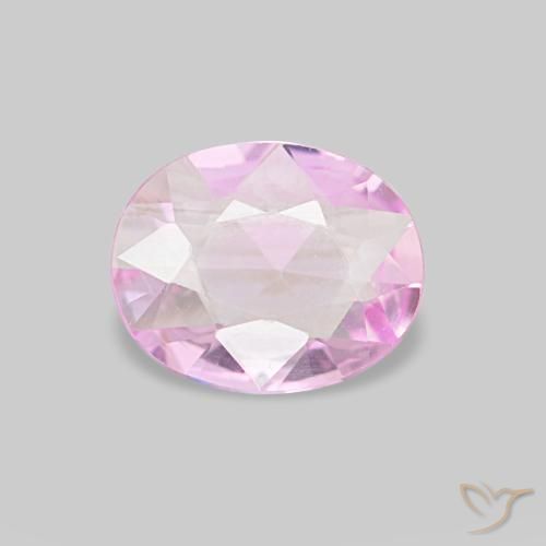 Zafiro púrpura natural de 0,50 ct, corte óvalo, VVS