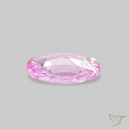 Zafiro púrpura natural de 0,50 ct, corte óvalo, VVS