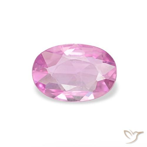Zafiro rosa natural de 0,40 ct, corte óvalo, VVS